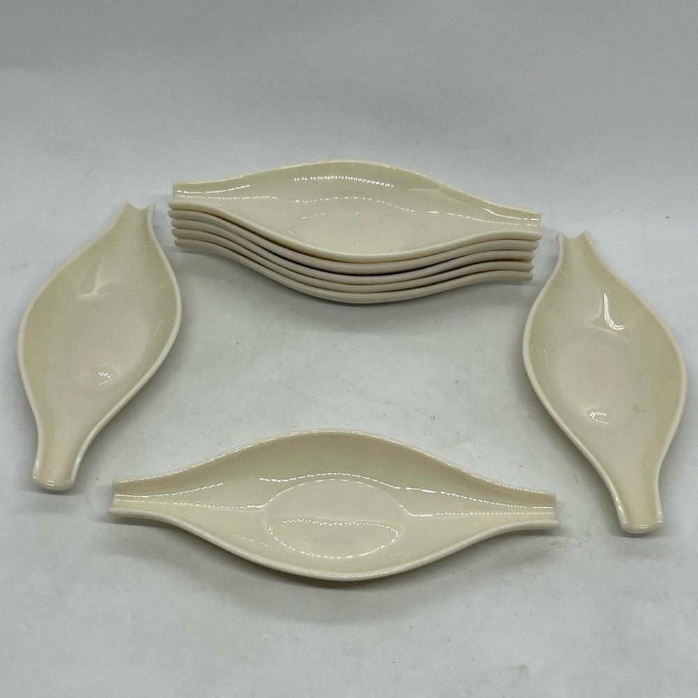 8 Vintage Lenox Coupe Off White Individual Ashtrays